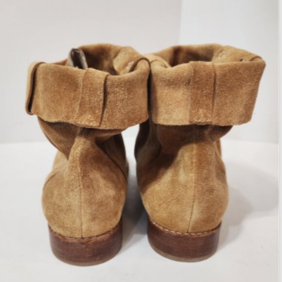 Joie Pinyon Western Boho Suede Pull On Ankle Booties - Picture 8 of 15